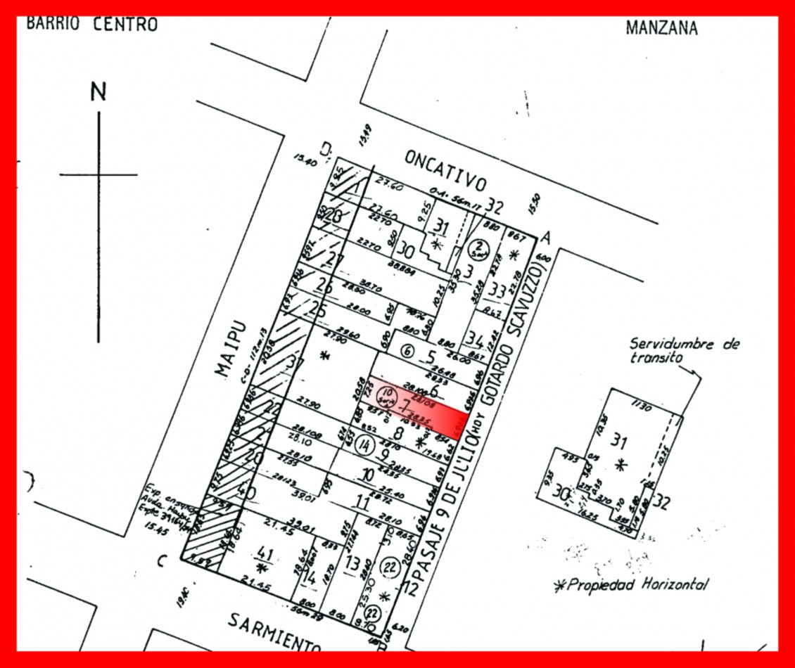 Propiedad Para construccion en el centro de cordoba, ideal depsoito o departamentos